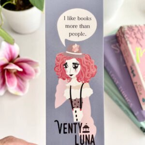 Clown Girl Bookmark (Blue)